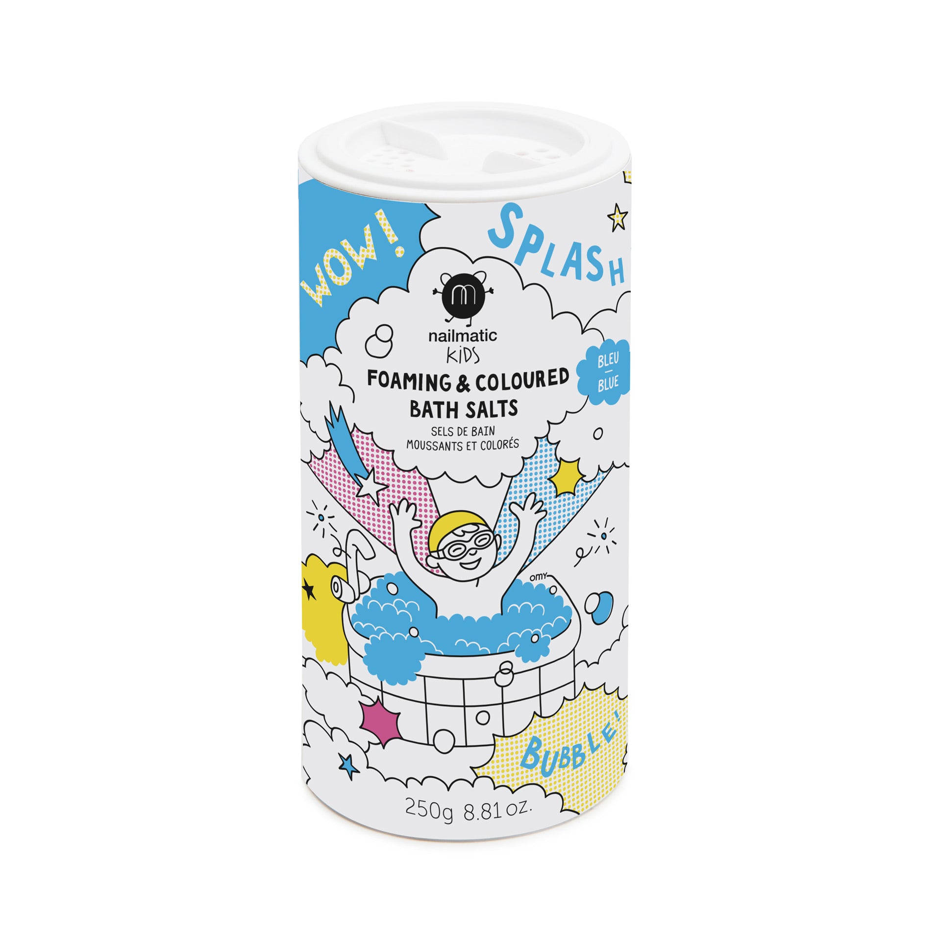 nailmatic KIDs Foaming Bath Salts, Blue