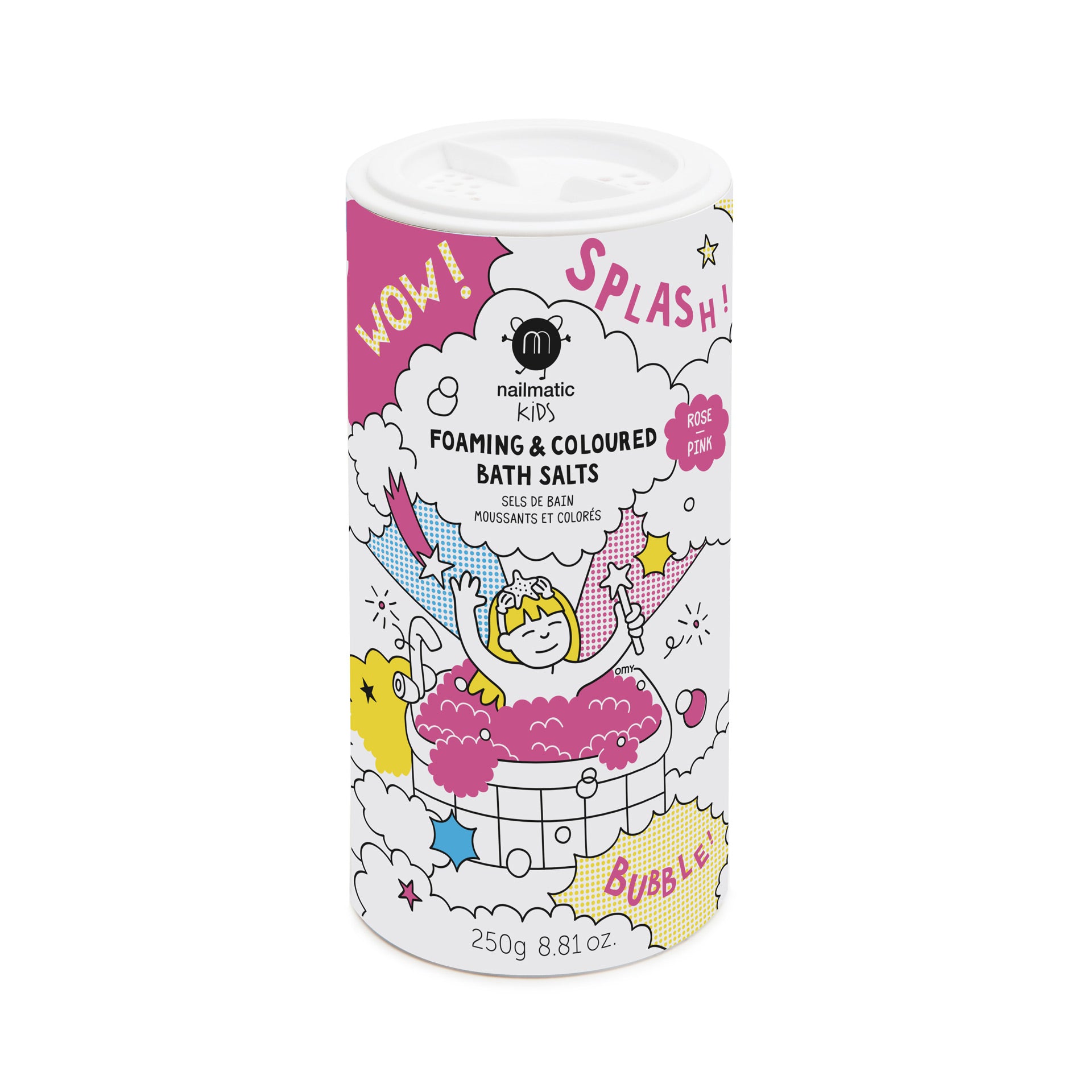 nailmatic KIDs Foaming Bath Salts, Pink