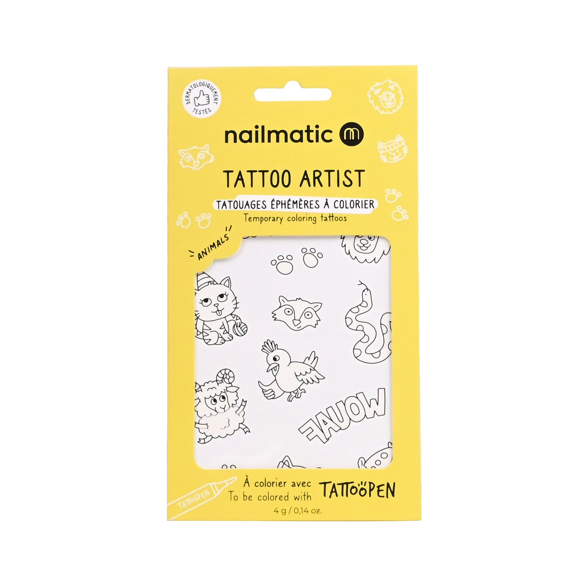 Nailmatic Temporary Colouring Tattoo - Animals