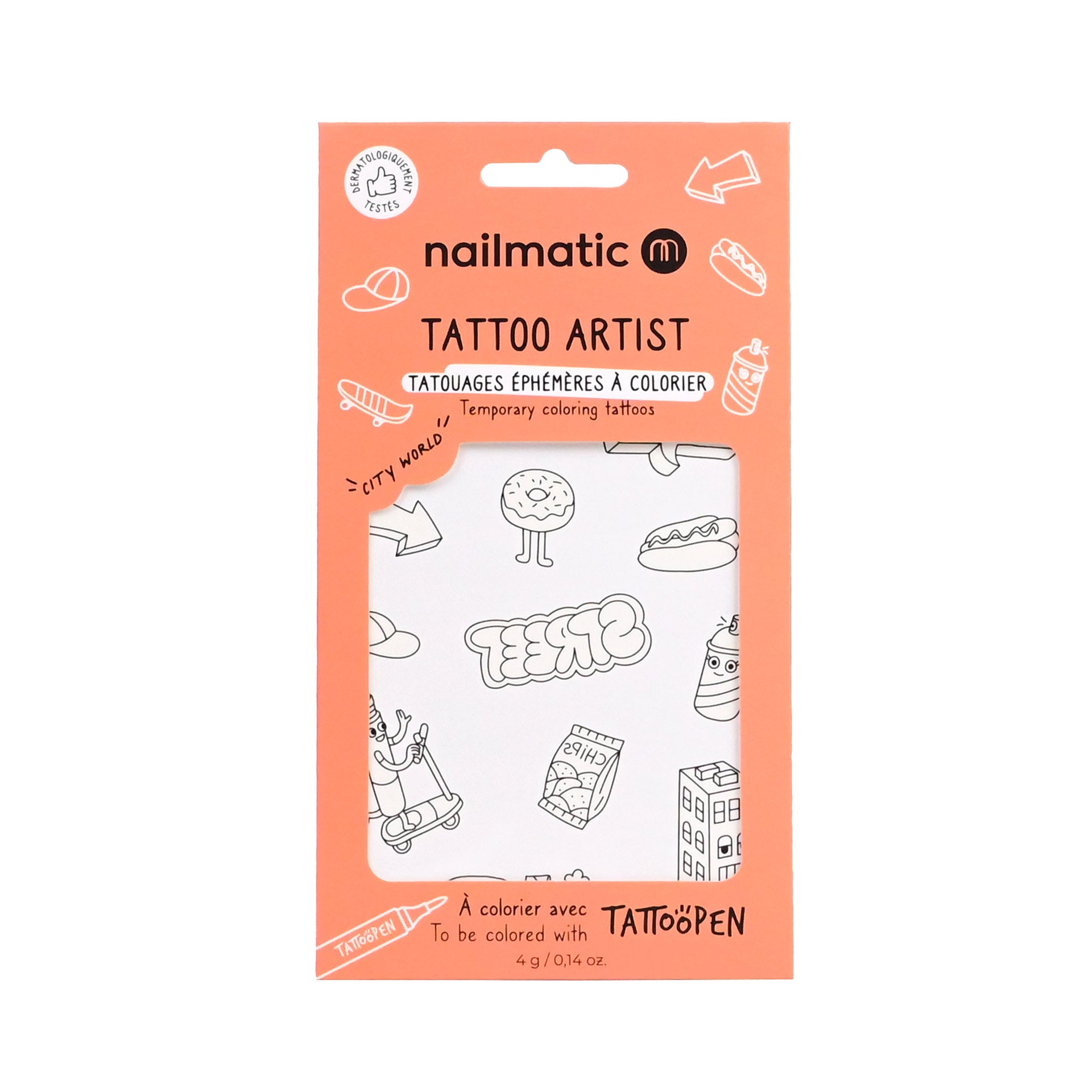 Nailmatic Temporary Colouring Tattoo - City World