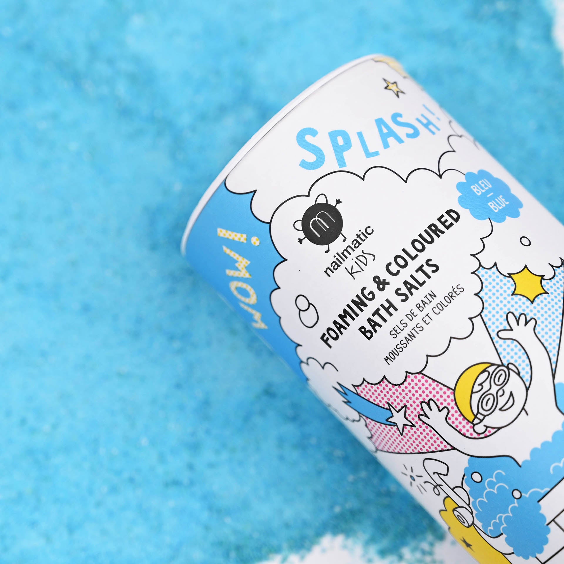 nailmatic KIDs Foaming Bath Salts, Blue