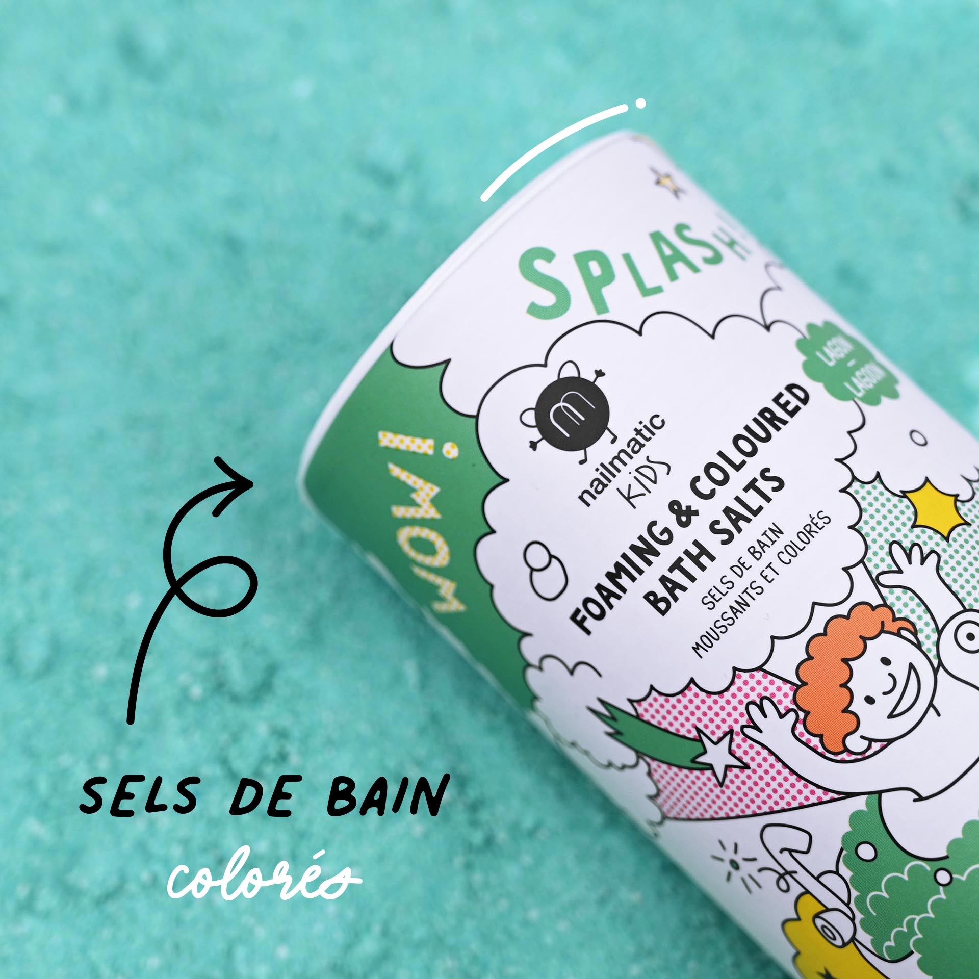 Nailmatic Foaming Bath Salts, Lagoon