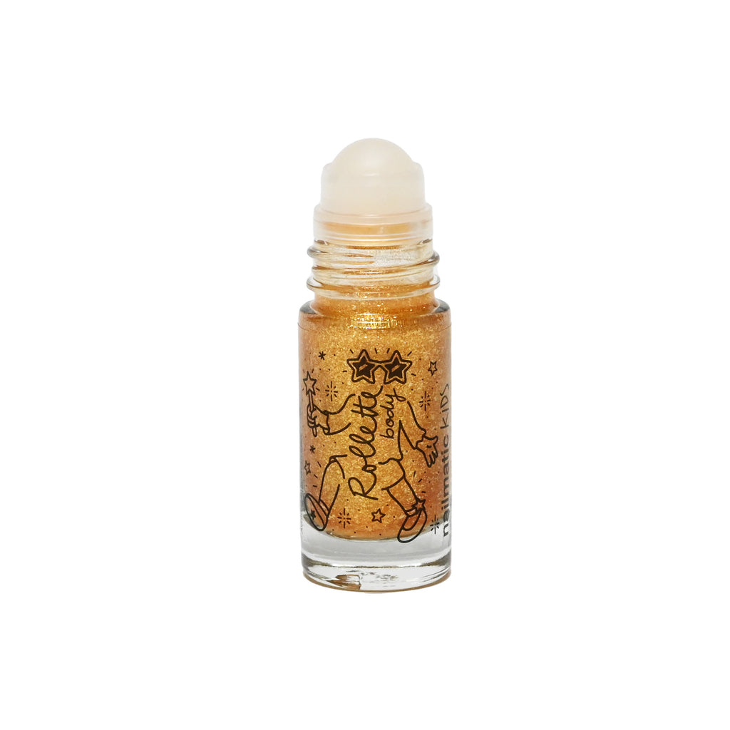 nailmatic Body Glitter Rollette - Super Gold Cherry