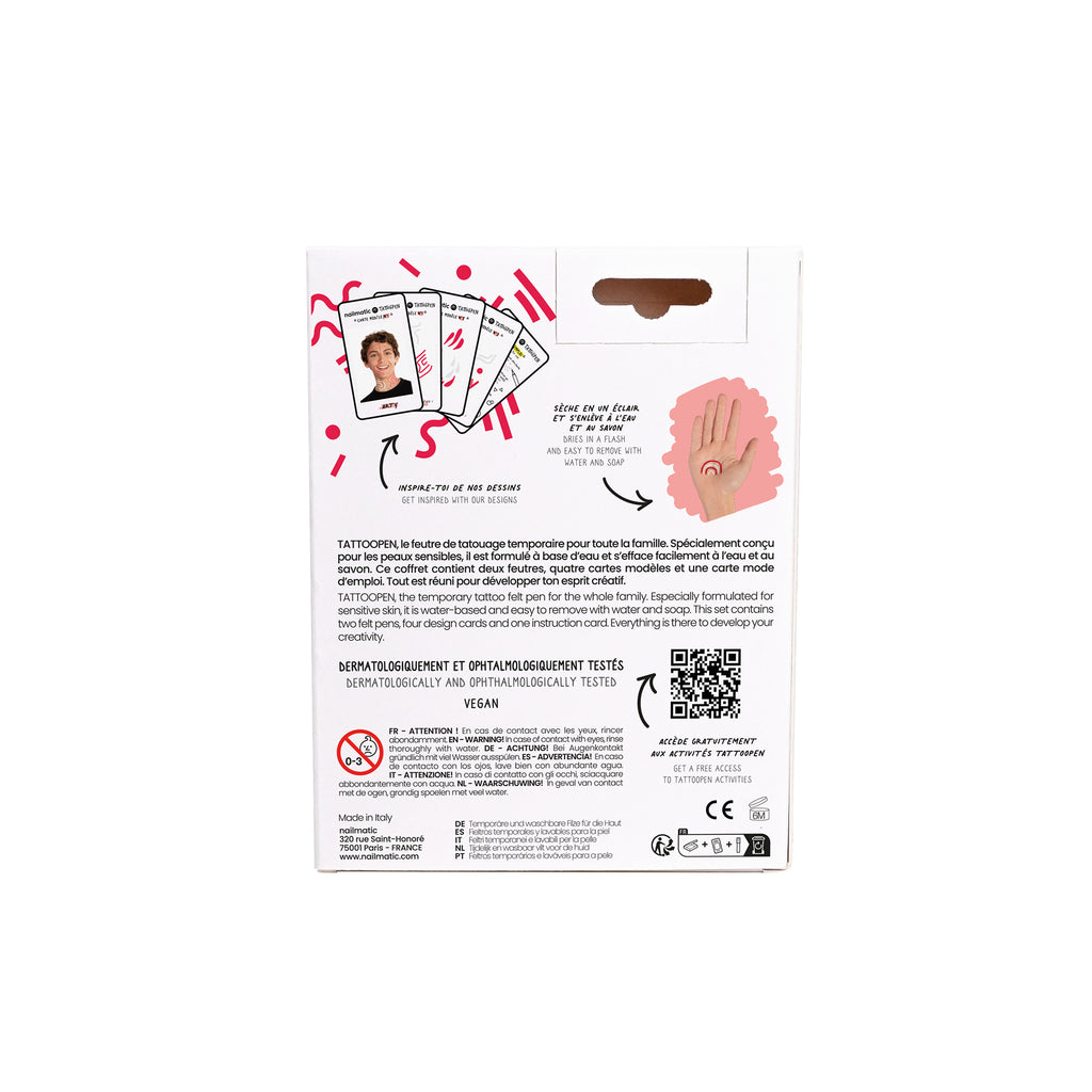 Nailmatic Tattoo Pens & Stencils - Arty