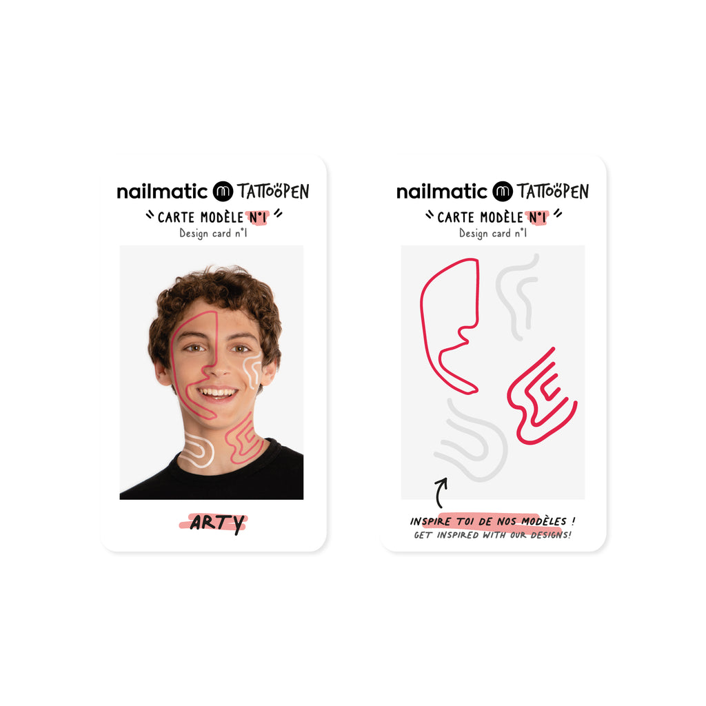 Nailmatic Tattoo Pens & Stencils - Arty