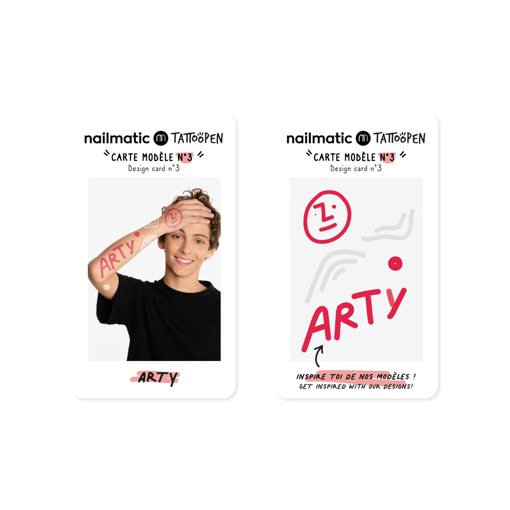 Nailmatic Tattoo Pens & Stencils - Arty