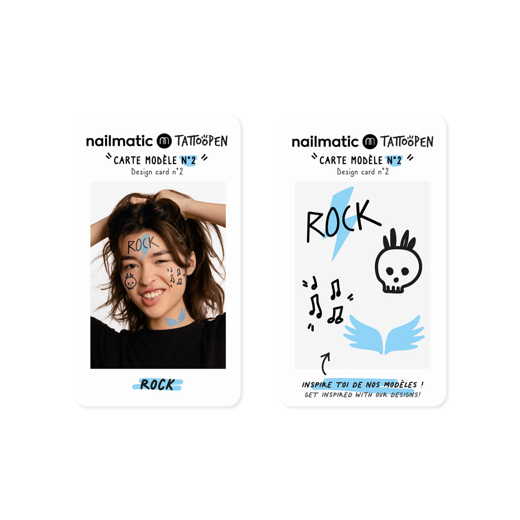 Nailmatic Tattoo Pens & Stencils - Rock