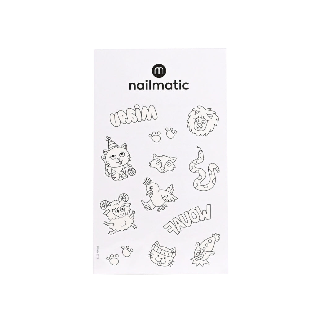 Nailmatic Temporary Colouring Tattoo - Animals