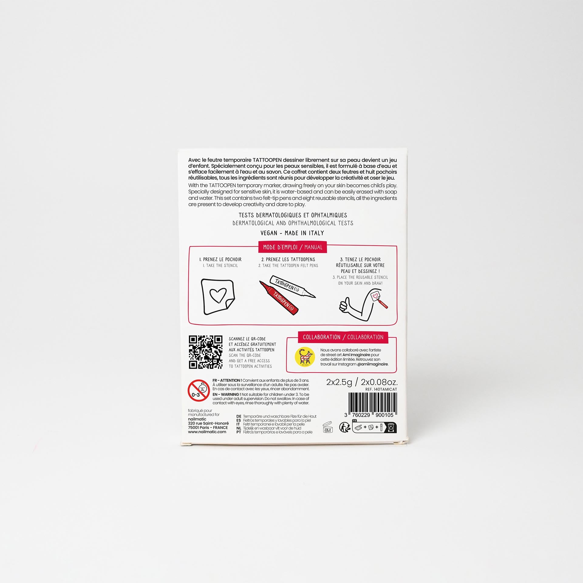Nailmatic Tattoo Pen Set - LIMITED EDITION CAT