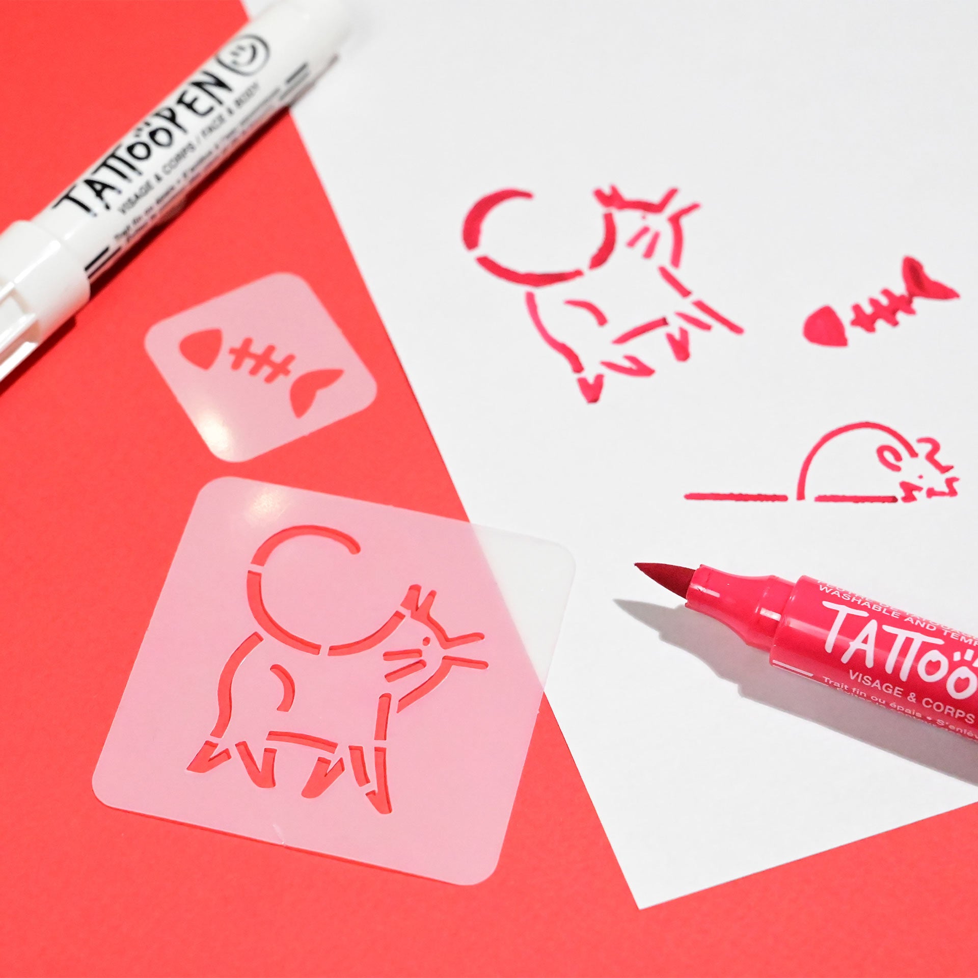 Nailmatic Tattoo Pen Set - LIMITED EDITION CAT