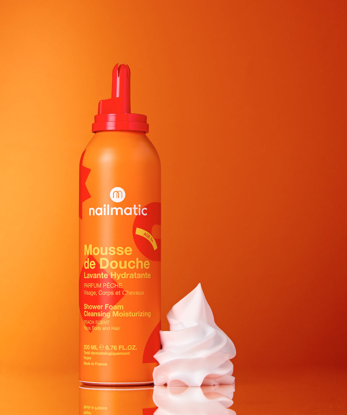 Nailmatic shower foam peach